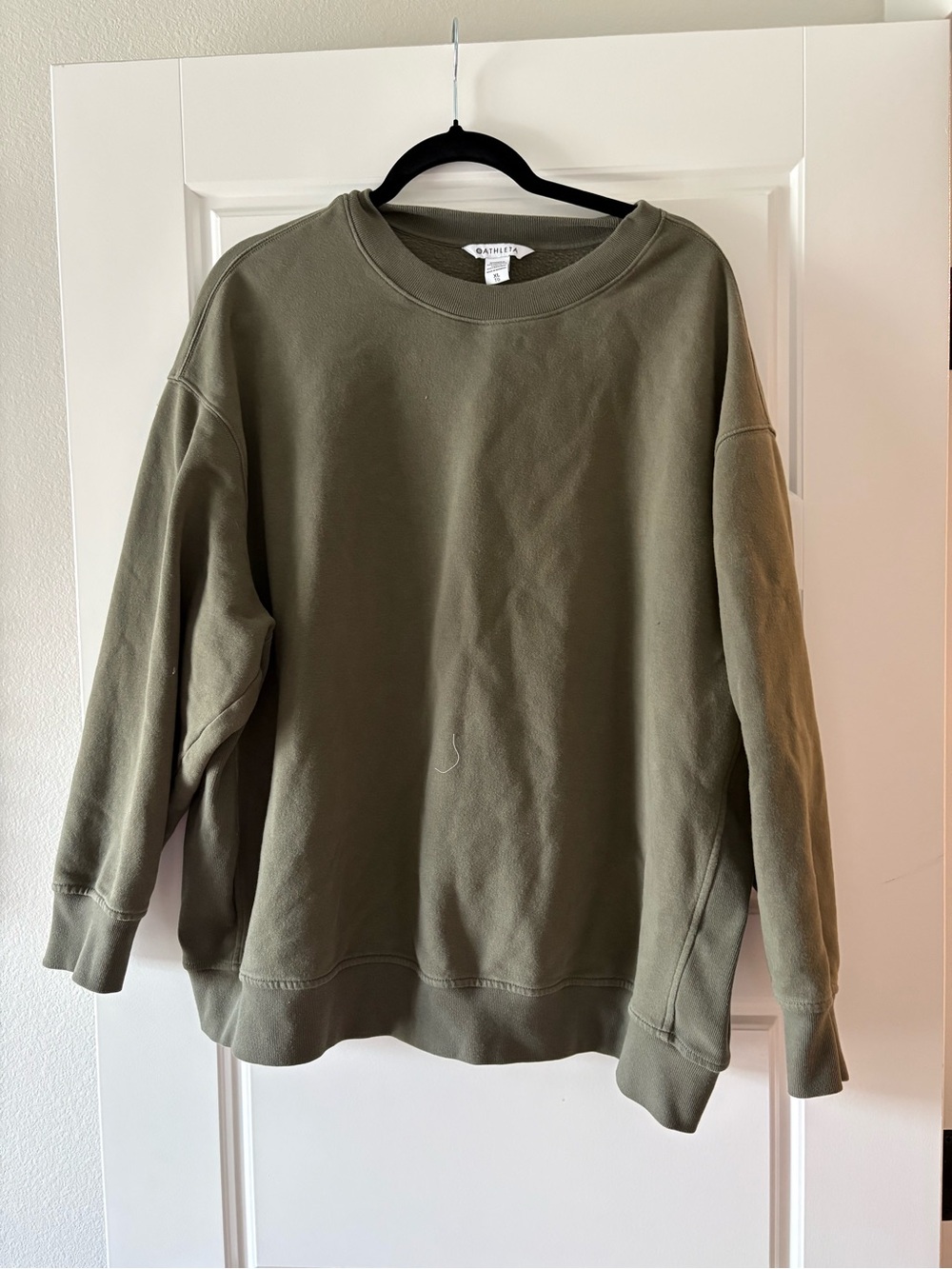 Athleta Olive Green Crewneck Sweatshirt